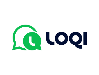 Loqi Messenger logo design by Realistis