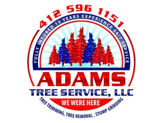 Adams Tree Service, LLC logo design by uttam