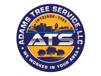 Adams Tree Service, LLC logo design by DreamLogoDesign