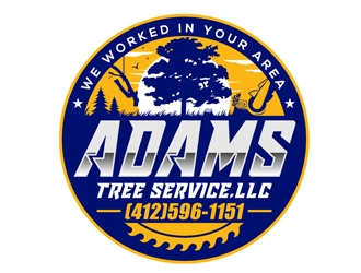 Adams Tree Service, LLC logo design by DreamLogoDesign