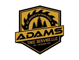 Adams Tree Service, LLC logo design by Boomstudioz