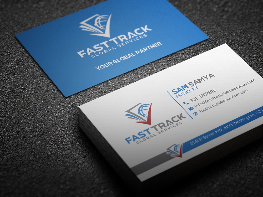 fast track global services logo design by aamir