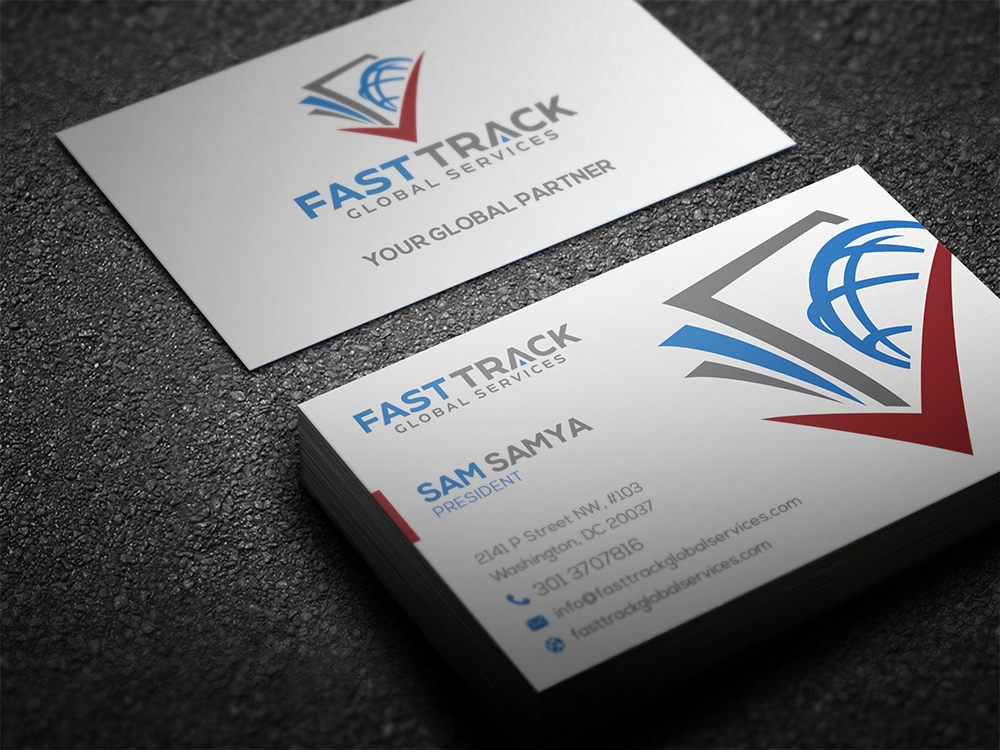 fast track global services logo design by aamir