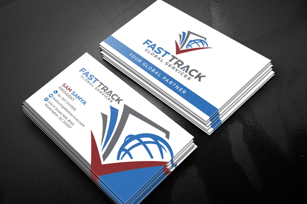 fast track global services logo design by scriotx