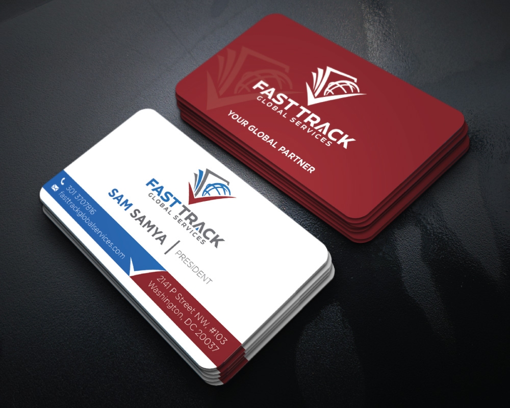 fast track global services logo design by Boomstudioz