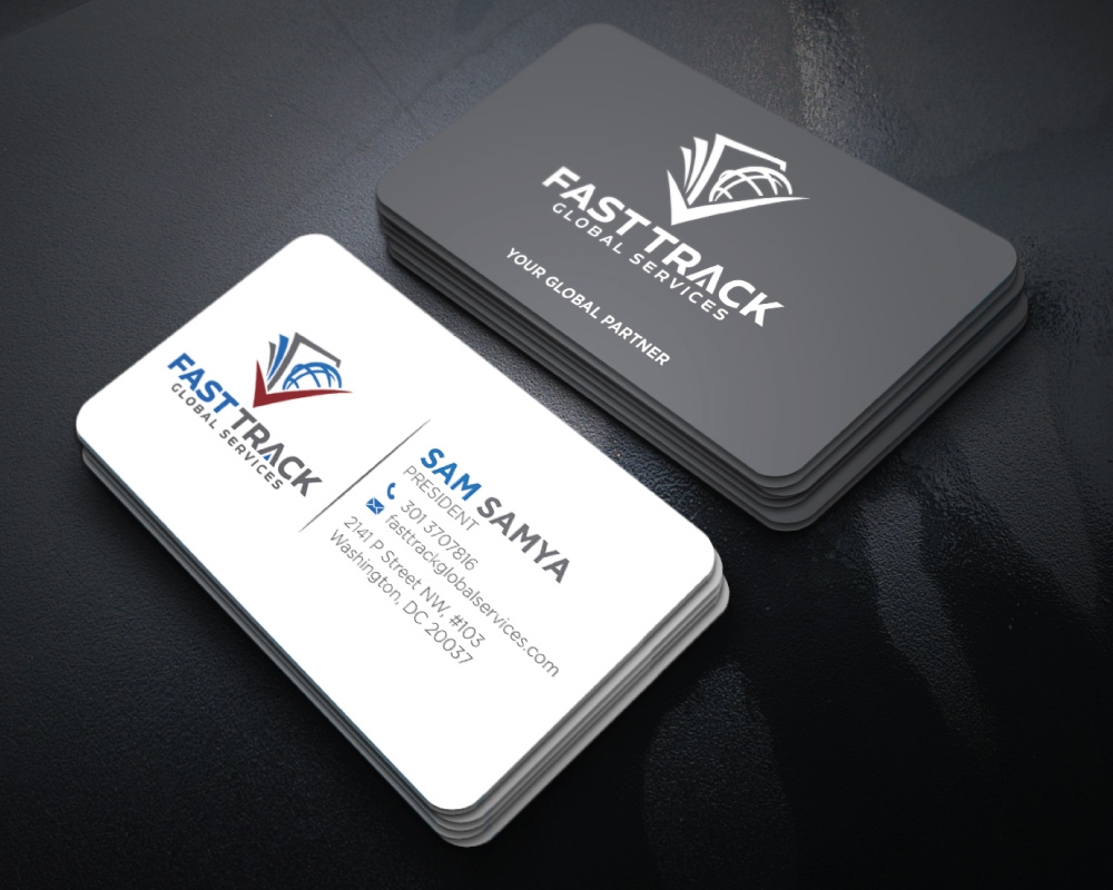 fast track global services logo design by Boomstudioz