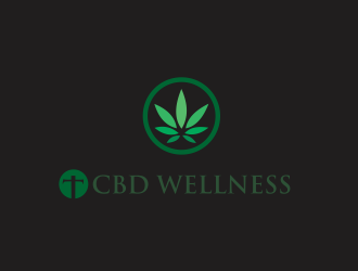 t CBD WELLNESS logo design by arifana