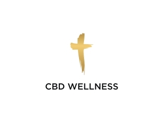 t CBD WELLNESS logo design by EkoBooM