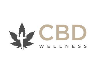 t CBD WELLNESS logo design by ndaru