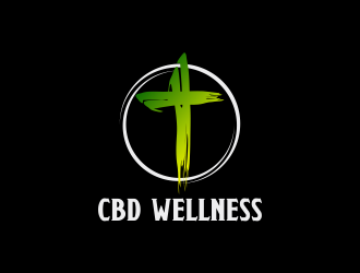 t CBD WELLNESS logo design by Greenlight