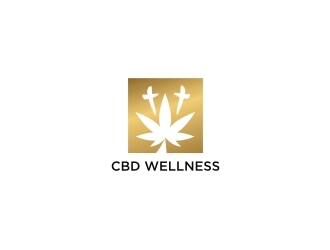 t CBD WELLNESS logo design by EkoBooM