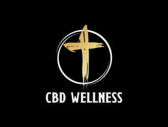 t CBD WELLNESS logo design by Greenlight