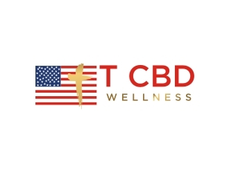 t CBD WELLNESS logo design by EkoBooM