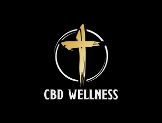 t CBD WELLNESS logo design by Greenlight