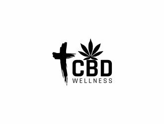 t CBD WELLNESS logo design by haidar