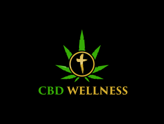 t CBD WELLNESS logo design by goblin