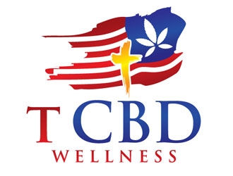 t CBD WELLNESS logo design by shere