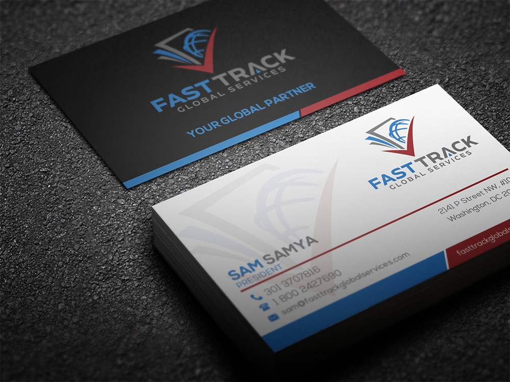 fast track global services logo design by aamir