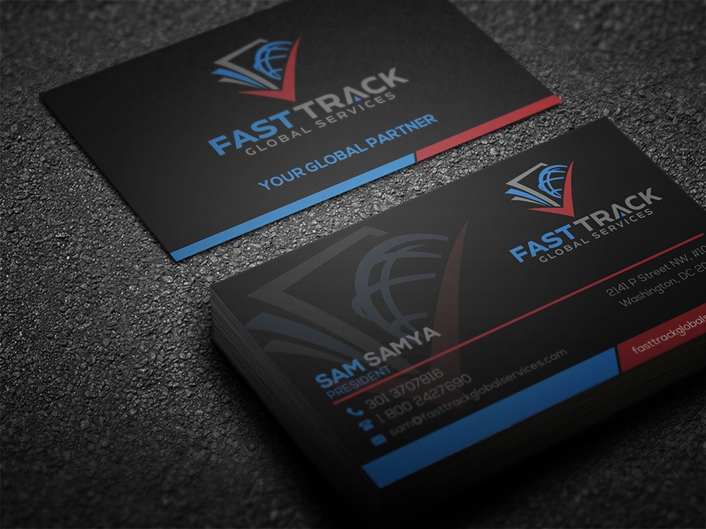 fast track global services logo design by aamir