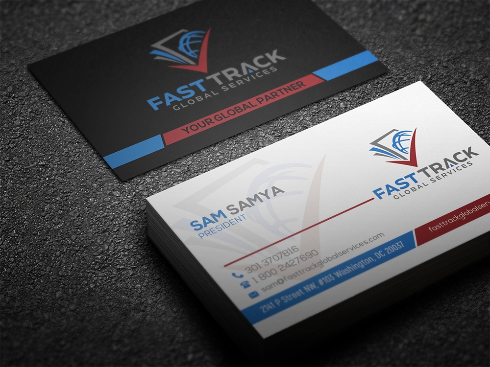 fast track global services logo design by aamir