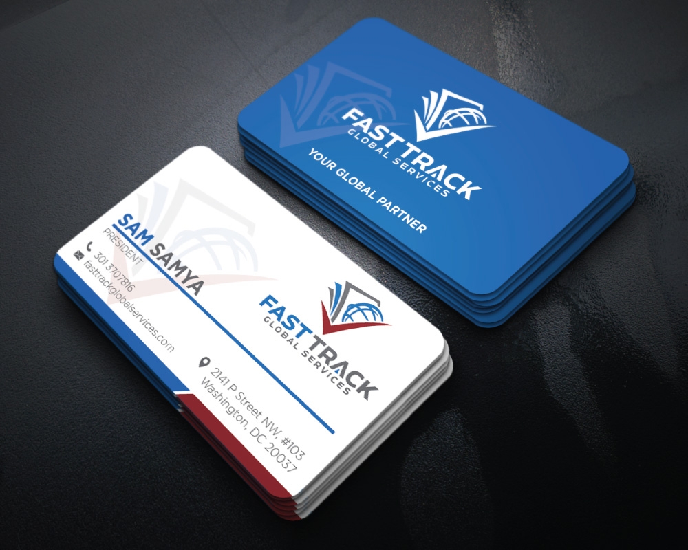 fast track global services logo design by Boomstudioz