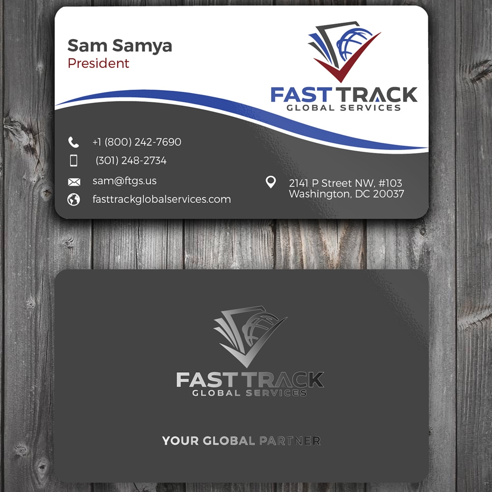 fast track global services logo design by Gelotine