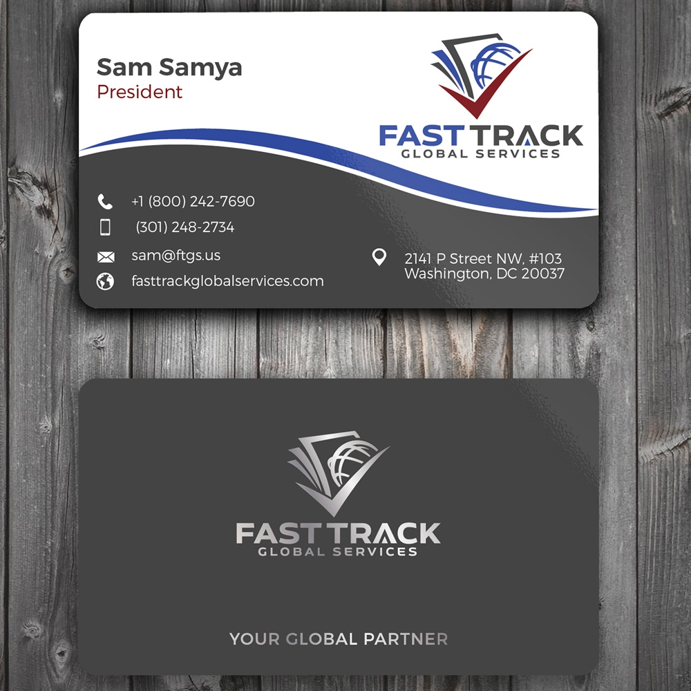 fast track global services logo design by Gelotine