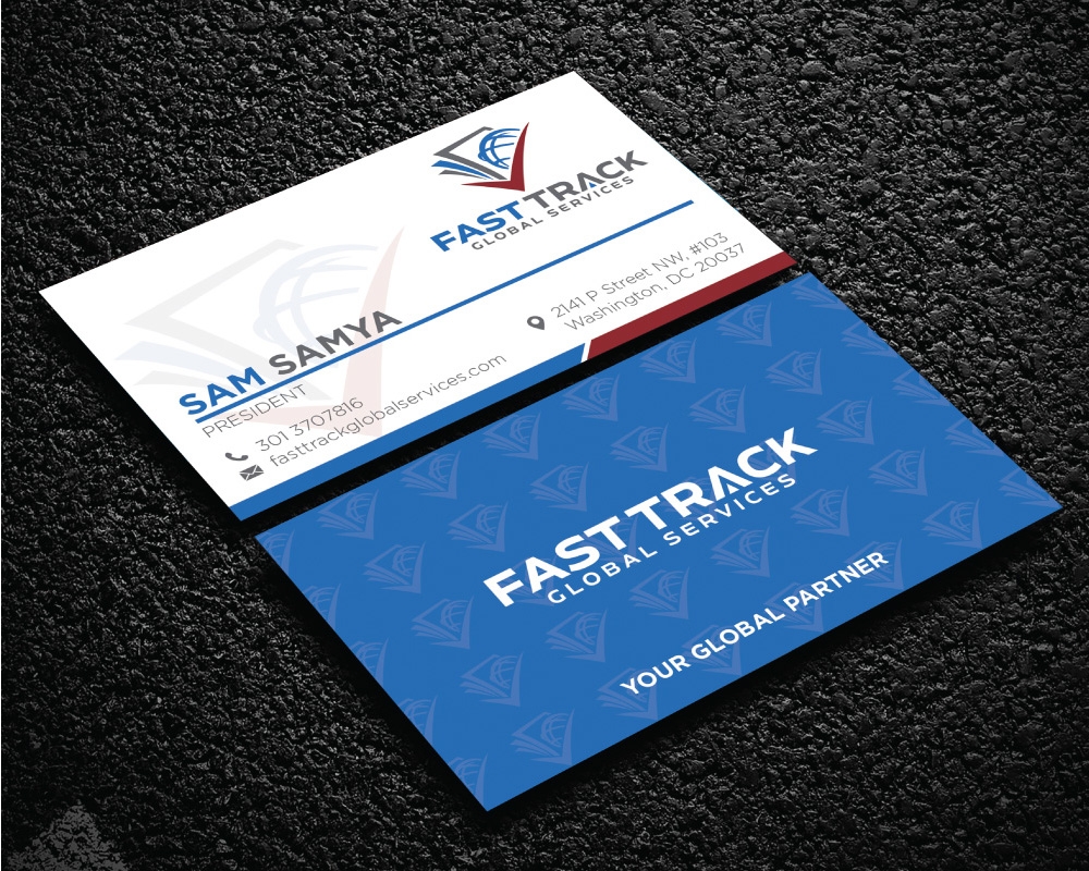 fast track global services logo design by Boomstudioz