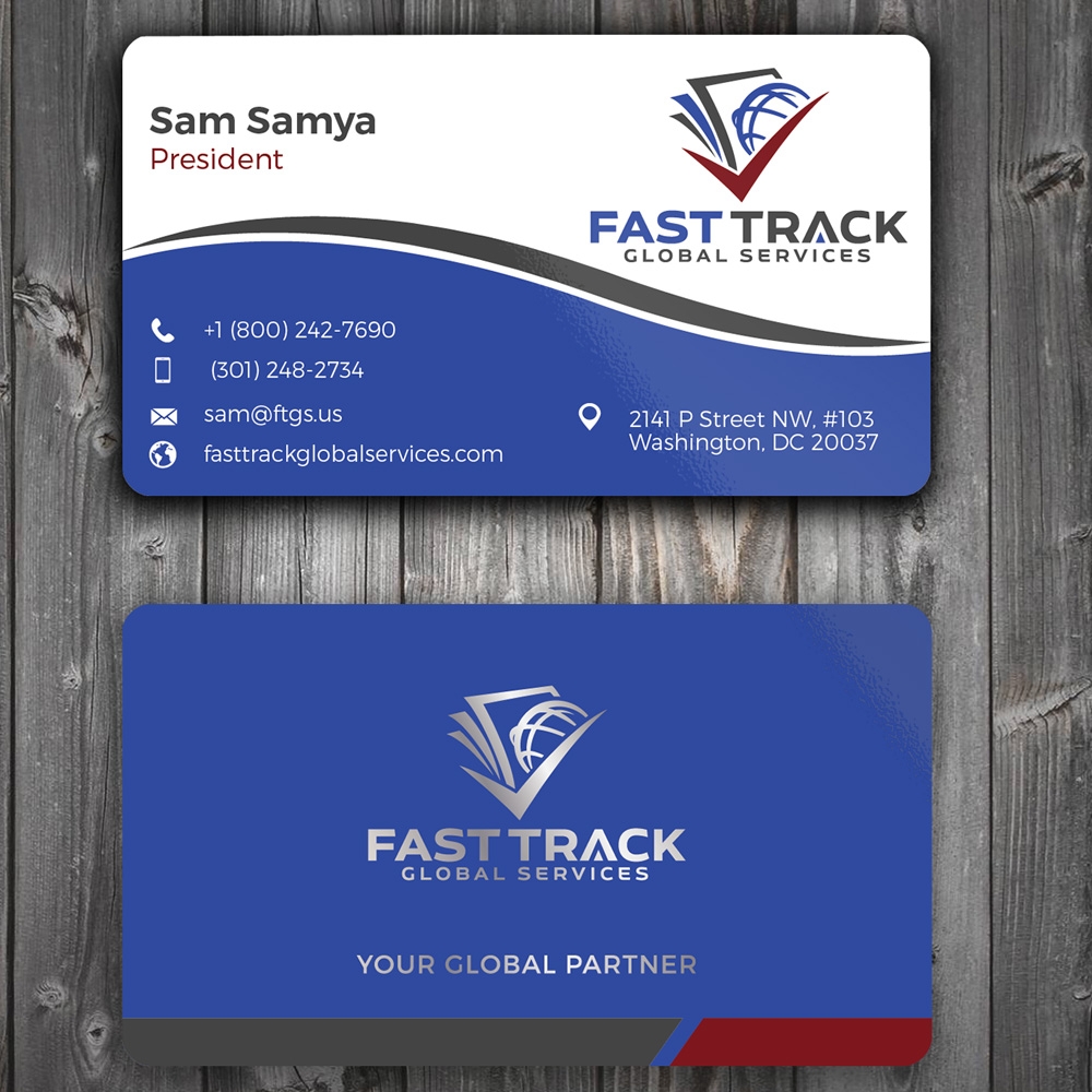 fast track global services logo design by Gelotine