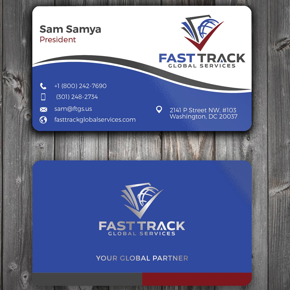 fast track global services logo design by Gelotine