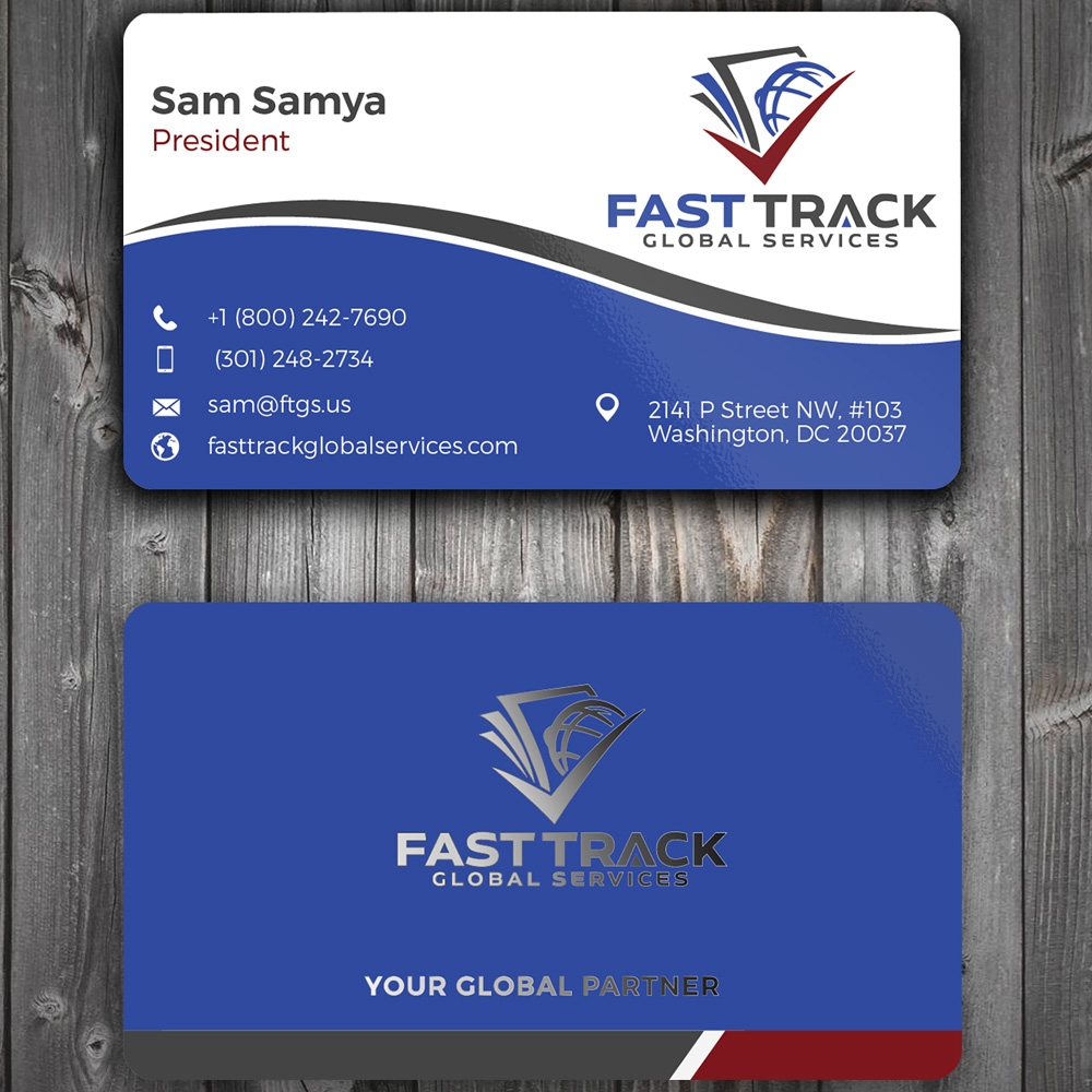 fast track global services logo design by Gelotine