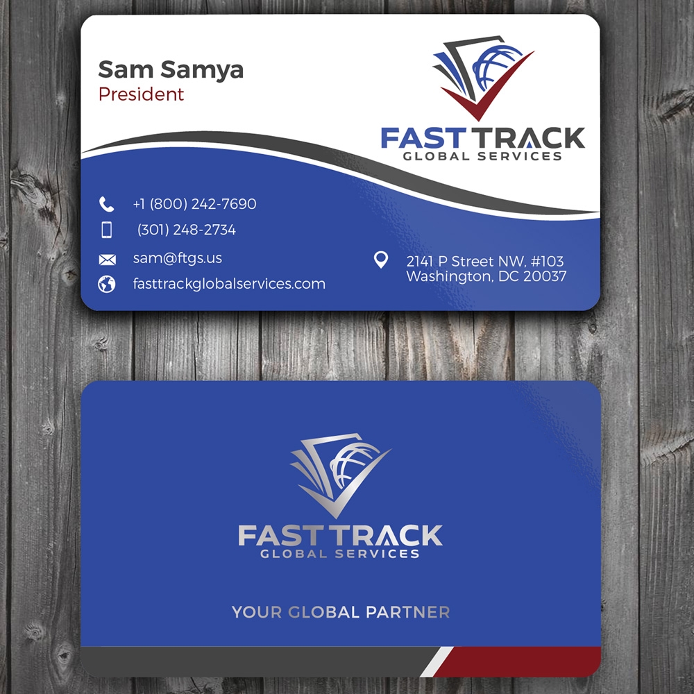 fast track global services logo design by Gelotine