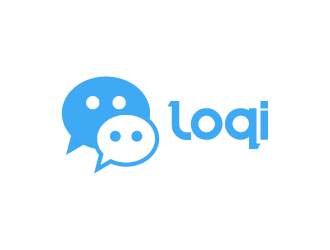 Loqi Messenger logo design by pencilhand