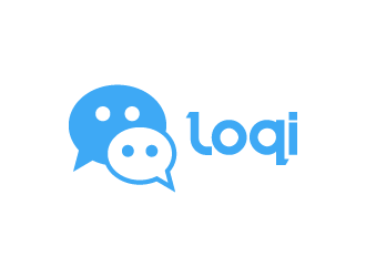 Loqi Messenger logo design by pencilhand