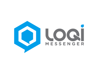 Loqi Messenger logo design by Realistis