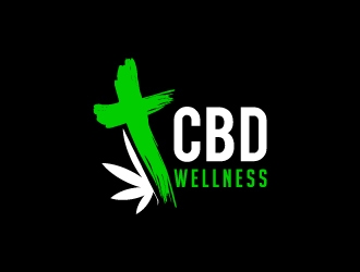 t CBD WELLNESS logo design by dchris