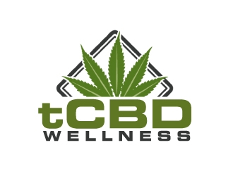 t CBD WELLNESS logo design by KDesigns