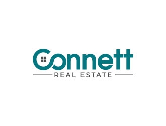 Connett Real Estate logo design by pixalrahul