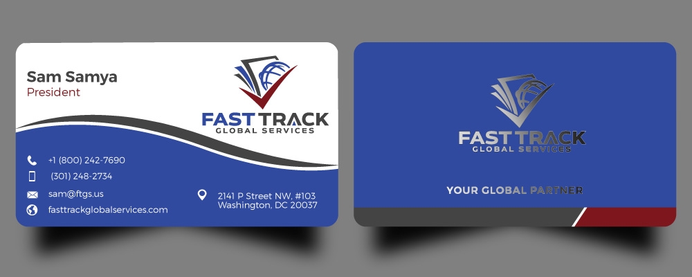 fast track global services logo design by Gelotine