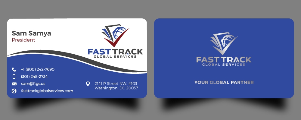 fast track global services logo design by Gelotine