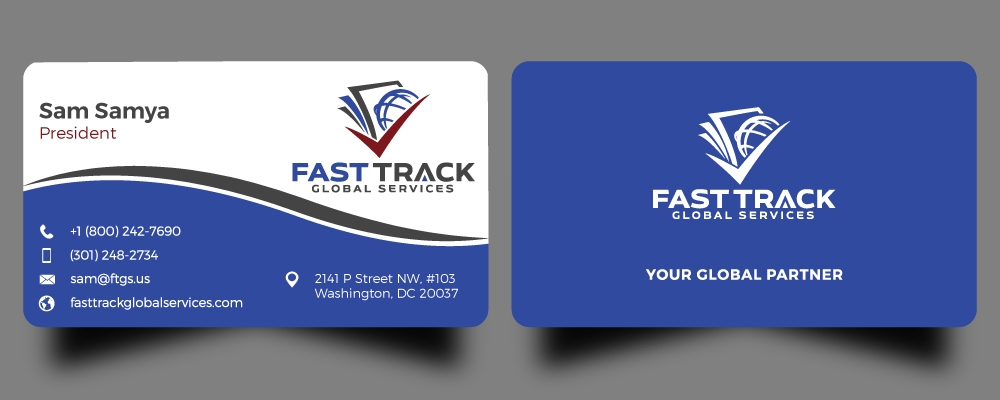 fast track global services logo design by Gelotine