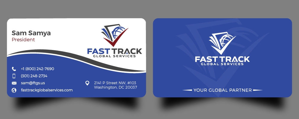 fast track global services logo design by Gelotine