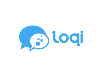 Loqi Messenger logo design by pencilhand