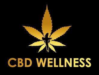 t CBD WELLNESS logo design by Suvendu