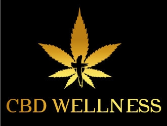 t CBD WELLNESS logo design by Suvendu