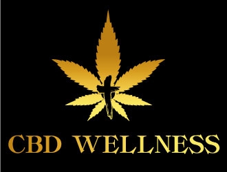 t CBD WELLNESS logo design by Suvendu