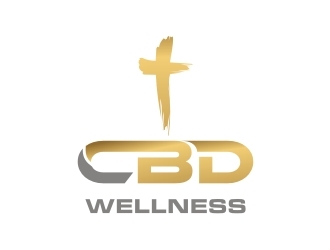 t CBD WELLNESS logo design by EkoBooM