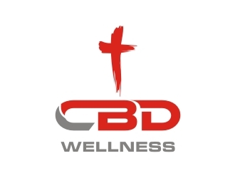 t CBD WELLNESS logo design by EkoBooM