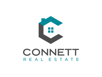 Connett Real Estate logo design by mashoodpp