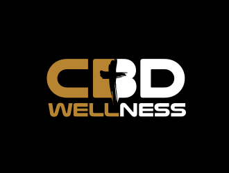 t CBD WELLNESS logo design by schiena